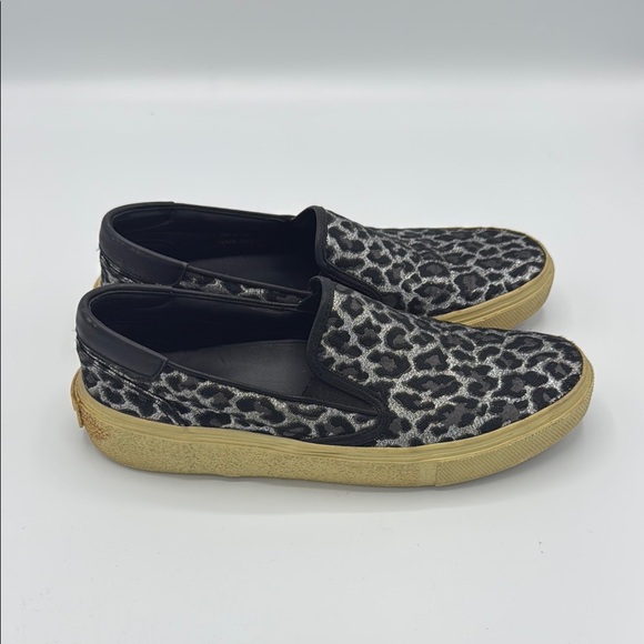 Leopard Print Slip-On Sneakers - Picture 1 of 12